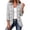Gray, variant on Women's Jacket Vertical Stripe Shirt Lapel Collar Button Front Long Sleeve Casual Fall Coat