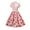 4#Pink, variant on RYDCOT Women's Vintage 1950s Floral Dress Audrey Hepburn Style Cocktail Swing Dresses Short Sleeve Wedding Evening Party Prom Dress