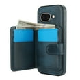 thumbnail image 6 of 2 in 1 Detachable Magnetic Phone Cases Compatible with Google Pixel 9a, with Credit Card Holder, Classic Durable Premium PU Leather Kickstand Rugged Flip Cover for Women Men, Blue, 6 of 6