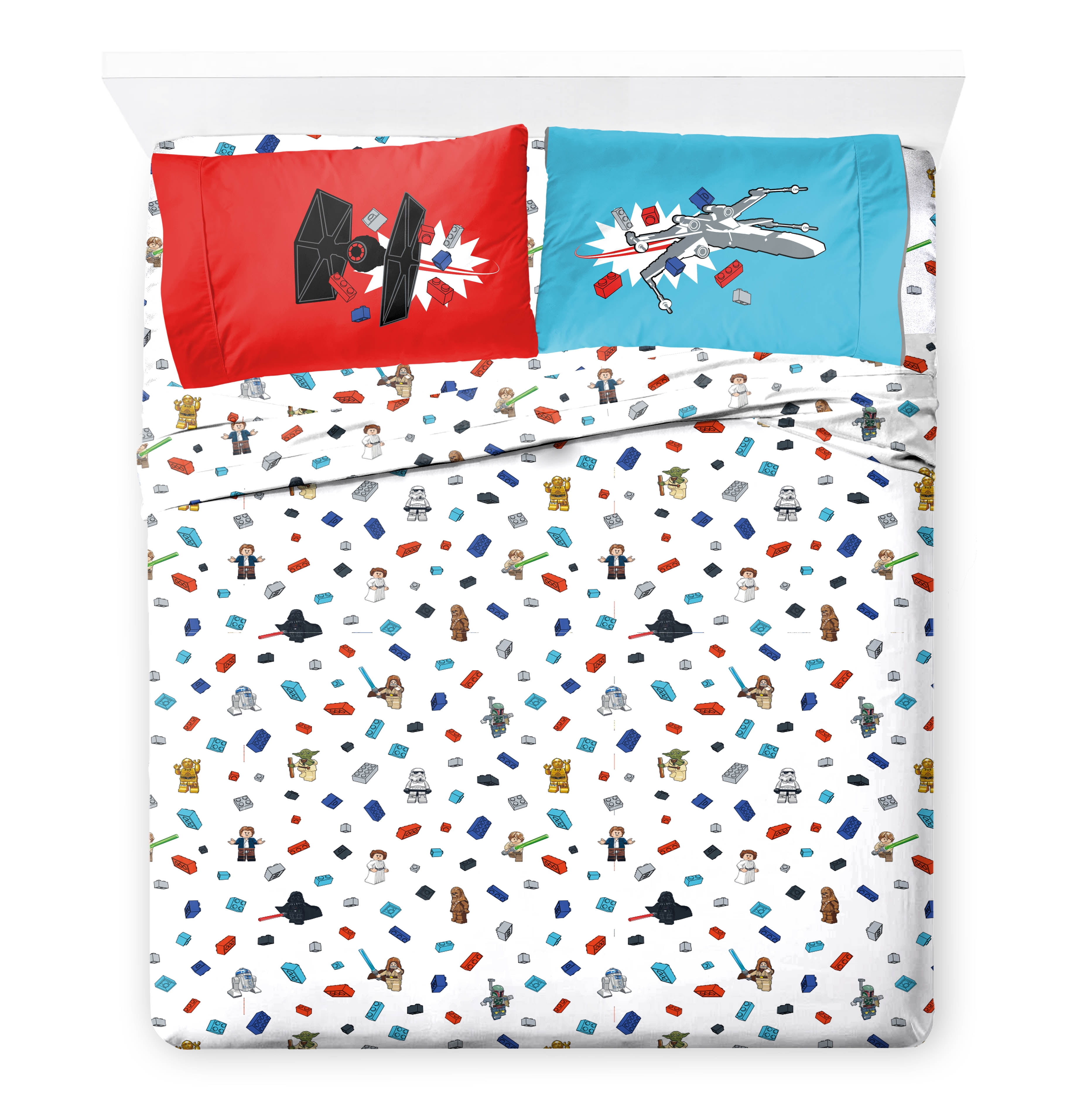 LEGO® Star Wars Kids 4 Piece Multicolor Bedding Sheet Set, Full Size