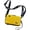 Yellow, variant on Alikpop white hard shell crossbody, plastic mini makeup shoulder bag