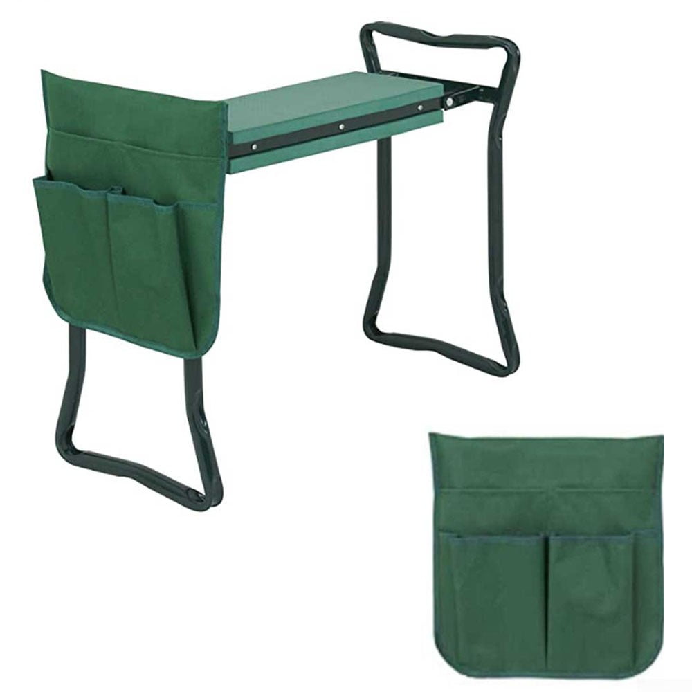 Garden Kneeler Bench Kneeling Soft Pad Seat Tool Stool Pouch Storage Bag Folding 