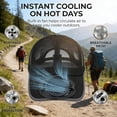 thumbnail image 3 of Solar Rechargeable Peak Cap, 3-Speed Quiet Fan for Golf, USB & Solar Powered Breathable Baseball Cap, 3 of 8