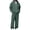 Dark Green, variant on Voska Mens Sweatsuit 2 Piece Sets Zip Up Hoodie And Wide Leg Sweatpants Baggy Waffle Track Suits Athletic Sweat Set Beige L