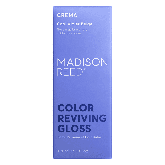 Madison Reed Color Reviving Hair Gloss, Crema (Cool Violet Beige Tones), 4 oz