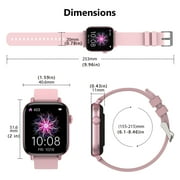 SOUYIE Smart Watches for Women Men for Android IPhone, 1.9'' Fitness Tracker with Bluetooth Call/Answer, IP67 Waterproof Smartwatch With AI Voice Assistant