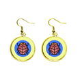 thumbnail image 1 of Escarabajo exótico. Ear Dangle Golden Drop Earring Jewelry Mujer Unbranded M, 1 of 3