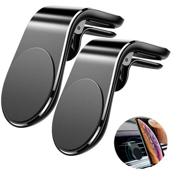2 Pieces Magnetic Car Phone Holder, Magnetic Car Mount Phone Holder on Air Vent for iPhone Samsung Huawei Xiaomi