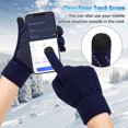 thumbnail image 4 of Loritta 4 Pairs Winter Gloves Gloves Knit Warm Gloves for Men Touch Screen Multicolour, 4 of 6