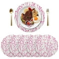 thumbnail image 5 of Ryvnso Floral with Heart Shape Round Plate Mats Dining Table Placemat Set of 4 for Holiday Decoration, 5 of 7