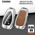 thumbnail image 2 of For Chevrolet A 2/3/4/5 buttons key case Onix Equino Volt Trax Malibu Blazer Orlando Cruze Spark Zinc alloy+leather Car Key Case, 2 of 19