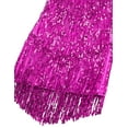 thumbnail image 7 of iEFiEL Womens Tiered Sequins Tassels Latin Dance Dress Flapper Cocktail Party Dress Rose Large, 7 of 7