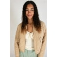 thumbnail image 3 of Quilted Corduroy Bomber Jacket - Women’s Casual Warm Outerwear, 3 of 4