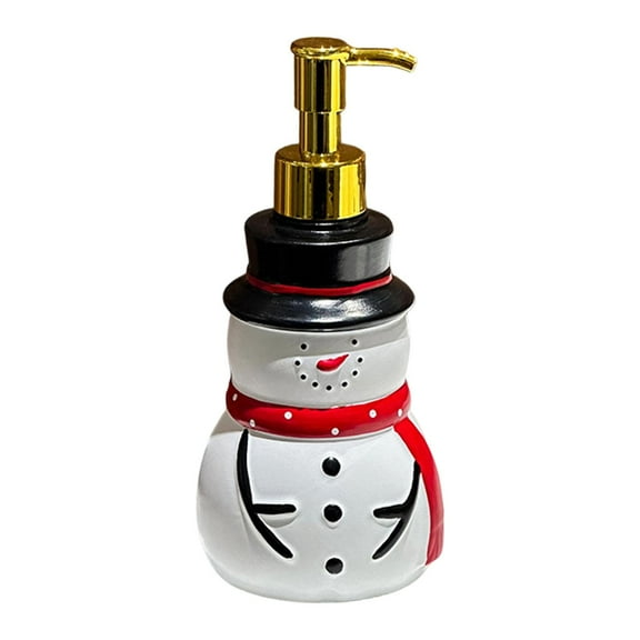 CarpNettore Snowman Hand Soap Dispenser Christmas Decor Cute for Kitchen Toilet Washroom