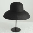 thumbnail image 2 of Sombrero de paja para mujer: Sombrero de ala ancha plegable informal Sombrero de playa de verano para viajes, 2 of 5
