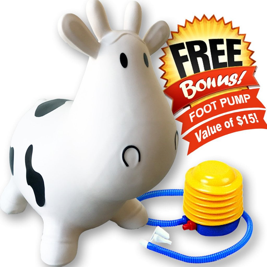 inflatable bouncy cow