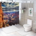 thumbnail image 7 of Fenyluxe Canyon Quick-Drying Bathroom Shower Curtain Set with Hooks, 100% Polyester Fiber, Abstract Patterns, Various Sizes 60x72, 7 of 7