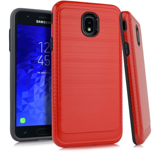 Samsung J7 2018 J737 Brushed Case 3 Red