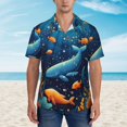 thumbnail image 4 of Balery Whimsical Underwater Fantasy Print Men's Hawaiian Shirts Short Sleeve Beach Shirt Relaxed Fit Vacation Button Down Shirts-3X-Large, 4 of 9