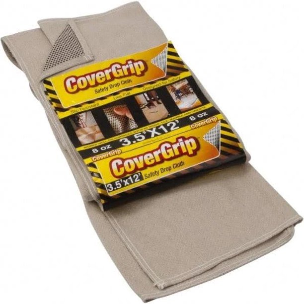 CoverGrip Appliance Painter Drop Cloth 3.5' x 12' Safety Grips Slip