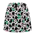 thumbnail image 5 of Garronmavis Women's Golf Tennis Skirt with Pockets High Waisted Mini Skirt Skort Inner Shorts Workout Pickleball Sports Animal Print Golf Tennis Skort, Cow Print Floral, Size M, 5 of 7
