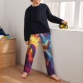 thumbnail image 5 of Susaid Dreamy Night Sky White Horse Print Soft Teen Sleep Pants, Long Pajama Bottoms with Two Pockets and Elastic Waist, Designed for Ages 5-16-Small, 5 of 6