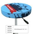 thumbnail image 4 of Fotbe Congratulation Graduate Stool Covers Round,Waterproof Round Bar Stool Covers Bar Chair Covers Washable Stool Cushion Slipcover for 12-14 Inch Chair-14 inch, 4 of 7