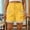 Yellow, variant on Women's Solid Color Lace Decal Drawstring Elastic Waist Shorts with Pockets