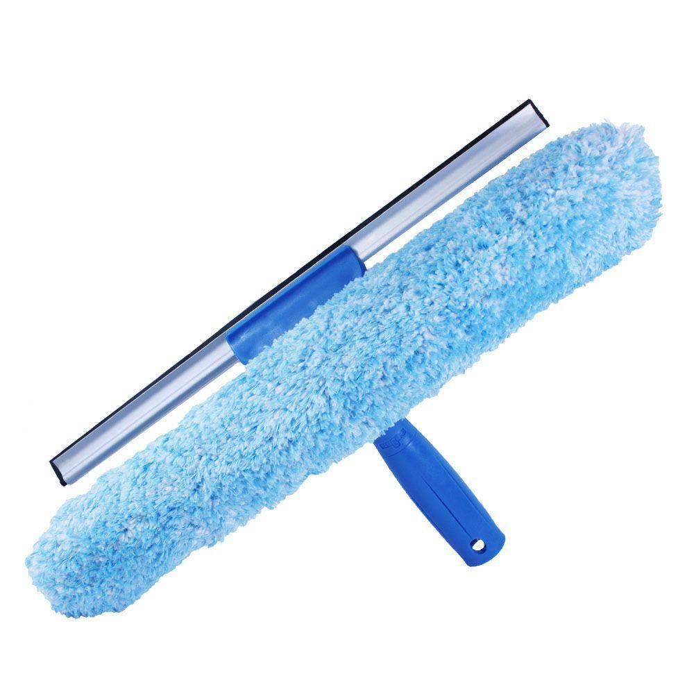 Unger Professional Microfiber Window Combi New 2-in-1 Professional Squeegee and Window Scrubber 6