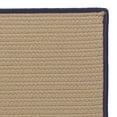 thumbnail image 2 of 12' x 15' Navy Blue and Brown All Purpose Handcrafted Reversible Rectangular Outdoor Area Throw Rug, 2 of 2