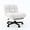 White, variant on Hawsaiy Criss Cross Office Chair with Footrest, Oversized Sherpa Cross Legged Desk Chair, Height Adjustable Swivel Vanity Chair for Home Office Bedroom, White