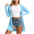 thumbnail image 2 of Jamicy Women's Sun Protection Jackets Solid Color Golf Athletic Jackets Lightweight Full Zip Long Sleeve Shirts with Pockets, 2 of 8