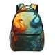 thumbnail image 1 of Balery Red And Blue Fire Peacock Mochila Escolar Impresa, Mochila Ligera para Viajes Casual, Mochila Duradera y Cómoda Multifuncional, Mochila para Laptop-One Size, 1 of 5
