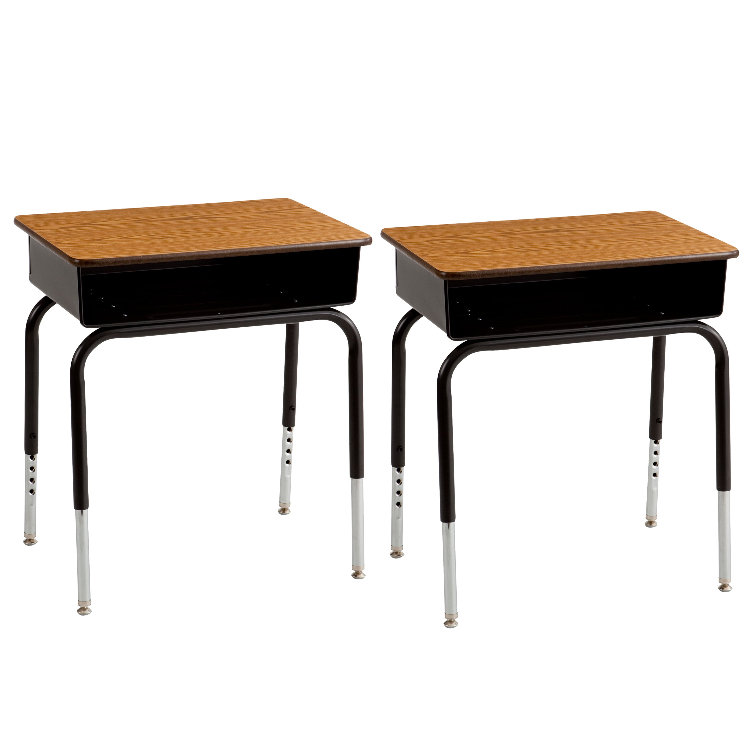 Metal Open Front Kids Desk Set Of Two