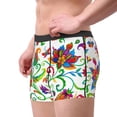 thumbnail image 5 of Salouo Paisley Print Men's Boxer Briefs,Breathable Underwear Elastic Waistband Briefs for Men -Medium, 5 of 8