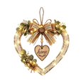 thumbnail image 2 of Rustic Farmhouse Heart Wall Decor,Lighted Style Hanging Heart-Shaped Wall Decoration,Distressed Wooden Hearts Hanging,Country Art Heart Wall Pendant,Vintage Heart Shape Wood Wall Hanging Ornament, 2 of 4