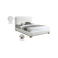 thumbnail image 2 of Meridian Furniture Nolita Cream Linen Textured Fabric King Bed, 2 of 7