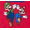 Mario Ribbon Red, variant on Mickey Mouse Toddler Graphic Crewneck Tee with Short Sleeves, Sizes 12M-5T