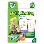 The Board Dudes LeapFrog Flash Cards, Multiplication, 4-3/4" x 6", 55 Cards