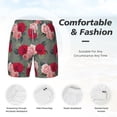 thumbnail image 5 of Lsque Mens Swim Trunks Rose Flowers Pattern - Bathing Suit Compression Liner - Beach Swim Shorts Swimwear - (S-3XL) - Stretch Quick Dry -Small, 5 of 9