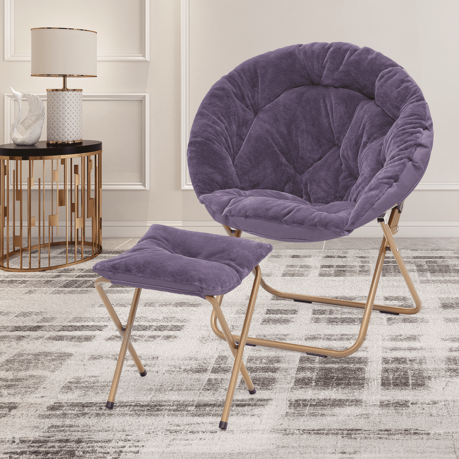 Purple round chair online