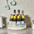thumbnail image 1 of Fiudx Liquidación de ahorros de invierno Estante de almacenamiento giratorio para cosméticos, bandeja para encimera de cocina, estante para condimentos, estante de almacenamiento organizador multifun, 1 of 7