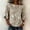Khaki, variant on Summer Tops for Women 3/4 Sleeve Round Neck Cotton Linen Shirts Casual Soft Loose Fit Retro Floral Print Lightweight 2026 Boho Office Tunic Blouses Flowy Spring Spring Daily Wear, Green M