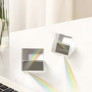 WORGEOUS 4-Pack Clear Triangular Prism Set for Kids Science Experiments, Transparent Optical Prisms for Learning