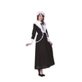 thumbnail image 1 of Disfraz RG Proper Pilgrim Lady, color negro y blanco, tamaño mediano, 1 of 2