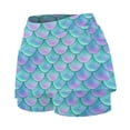 thumbnail image 4 of ibiyuan Skirts For Women Skorts for Woman with Pockets Golf Tennis Athletic Skort with Shorts Underneath Tummy Control Womens Skort Dressy Casual Black Skort, 4 of 6