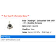 thumbnail image 2 of Bulb - Headlight - Compatible with 2007 - 2014 Cadillac Escalade 2008 2009 2010 2011 2012 2013, 2 of 2