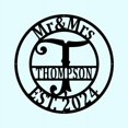 thumbnail image 3 of Custom Metal Signs | Personalized Monogram Name Sign | Outdoor Wall Art for Family Name | Custom Name Metal Sign, Last Name, Anniversary, Wedding Gifts for Women, Wife, Parents, Couple, 3 of 7