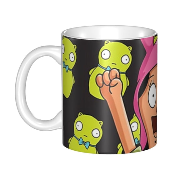 Bob's Burgers Cartoon Ceramic Mug Novelty Coffee Mug Gift Water Cup Tea Cup With Handle For Office Cafe Home