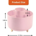 thumbnail image 2 of GIXUSIL Pencil Pen Holder for Desk, 5 Slots 360° Degree Rotating Desk Organizers and Accessories, Desktop Storage Stationery Supplies, Pencil Pot for Office School Home Art Supply, Pink, 2 of 7
